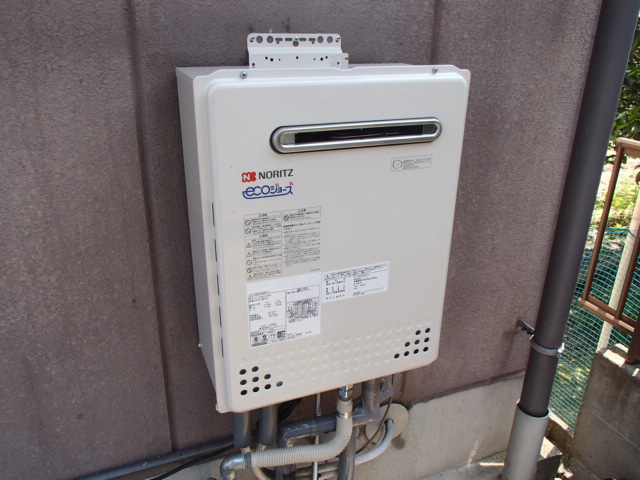 名古屋市中川区 エコジョーズ取替 ノーリツ(GT-C2052SAWX-2) 壁掛型ガス給湯器取替工事