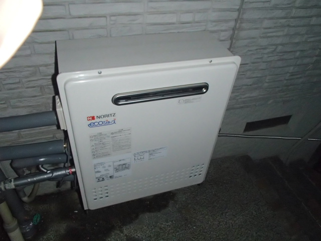 愛知県春日井市 エコジョーズ取替 ノーリツ(GT-C2452SARX-2)  壁掛型 エコジョーズ取替工事