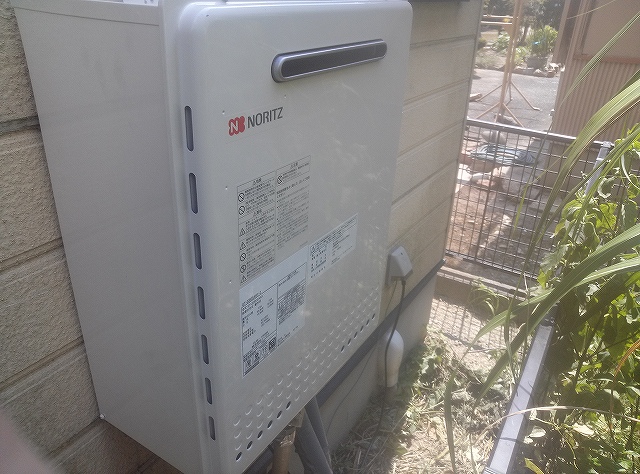 名古屋市港区 壁掛け型給湯器 ノーリツ(GT-2050SAWX-2) ガス給湯器取替工事